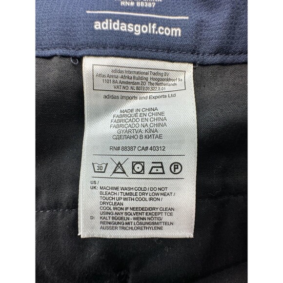 Adidas Golf Shorts Mens 36 Blue Climalite Performance Classic Fit 2 Pair Lot - Picture 9 of 16